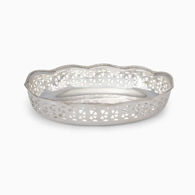 MEDIUM OVAL BOWL SILVER PLATED 