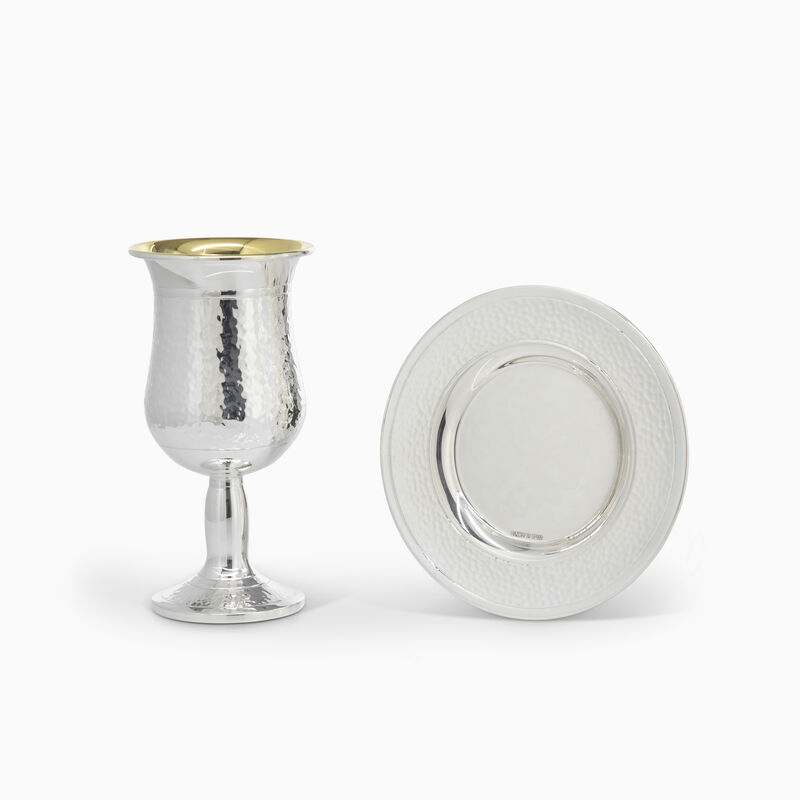 Hammering Cup on Leg Silver-Plated 