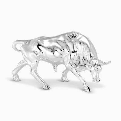 Ox Miniature Silver Plated 