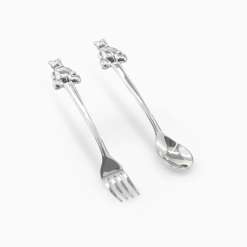 Set of 2 Children's Cutlery Silver-Plated 