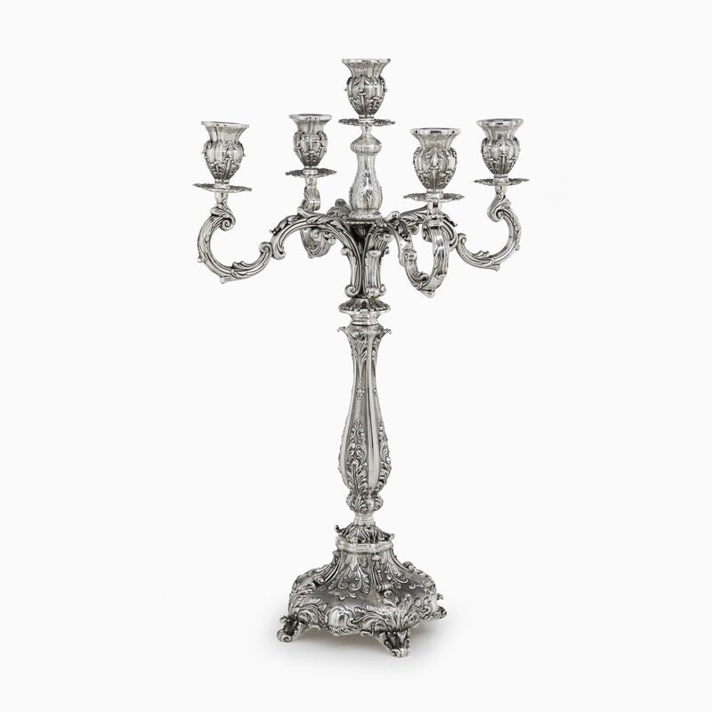 IBIZA CANDELABRA 5 ARMS BRASS 