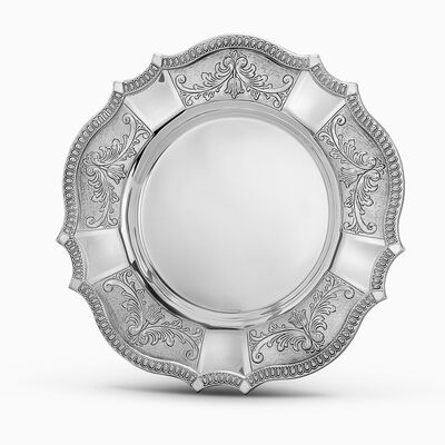 BELLAGIO DECORATED STERLING SILVER ELIYAHU PLATE -