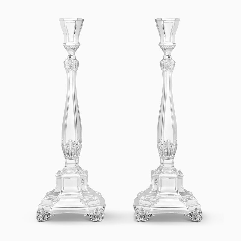 Bakio Candlesticks Smooth Sterling Silver 
