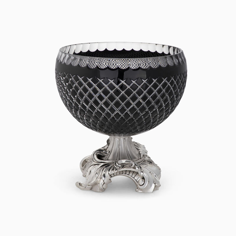 BOWL BLACK SILVER PLATED H.31