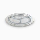 PLATED SERV.DISH W/GLASS PLATED SERV.DISH W/GLASS