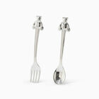 Set of 2 Children's Cutlery Silver-Plated 