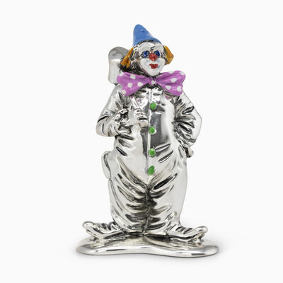 Clown with Hammer Silver-Plated 