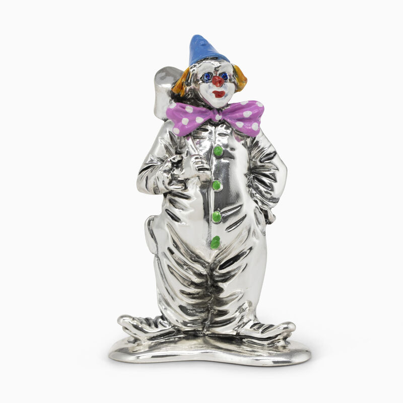 Clown with Hammer Silver-Plated 