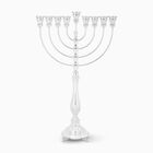 Corolla Smooth Menorah Sterling Silver 