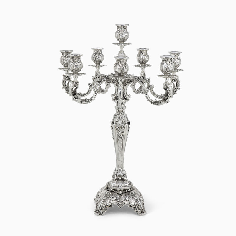 KIANTI CANDELABRA 8 ARMS BRASS 