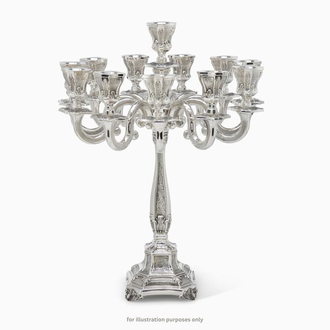Bakio Candelabra 10 Branch Large Sterling Silver