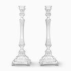 Comino Candlesticks Decorated Silver Large 