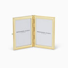 Green and Gold Enamel Double Frame 