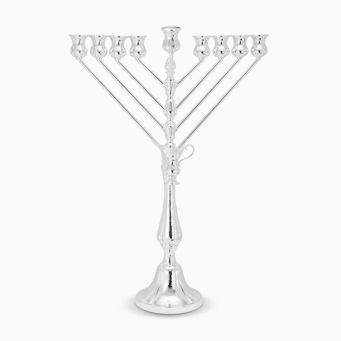 Companello Menorah Chabad Sterling Silver Medium 
