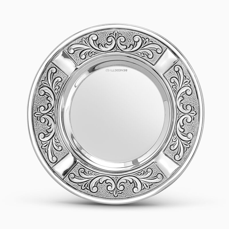 Margarita Kiddush Plate Sterling Silver Mini