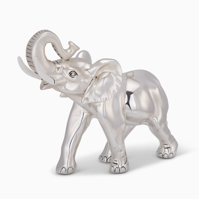 Tall Elephant Silver Plated 
