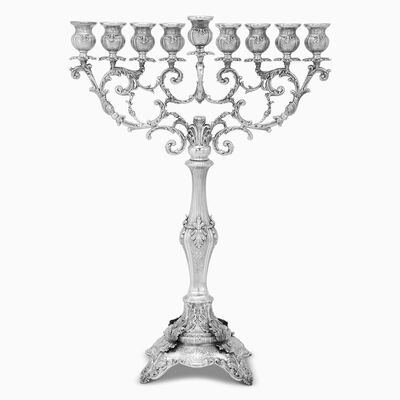 Gona Menorah Italian Branch Large Sterling Silver 