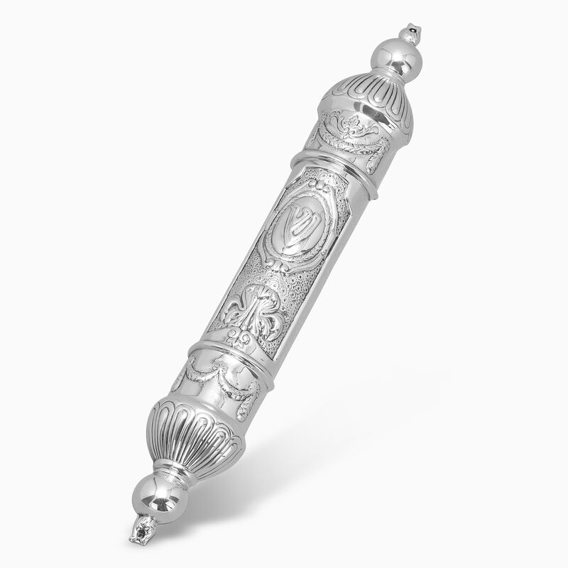 Neoclassic Mezuzah - Large Sterling Silver 