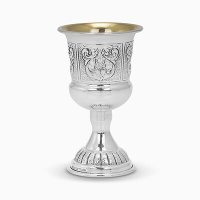 Gona Curved Stem Liquor Cup Sterling Silver 