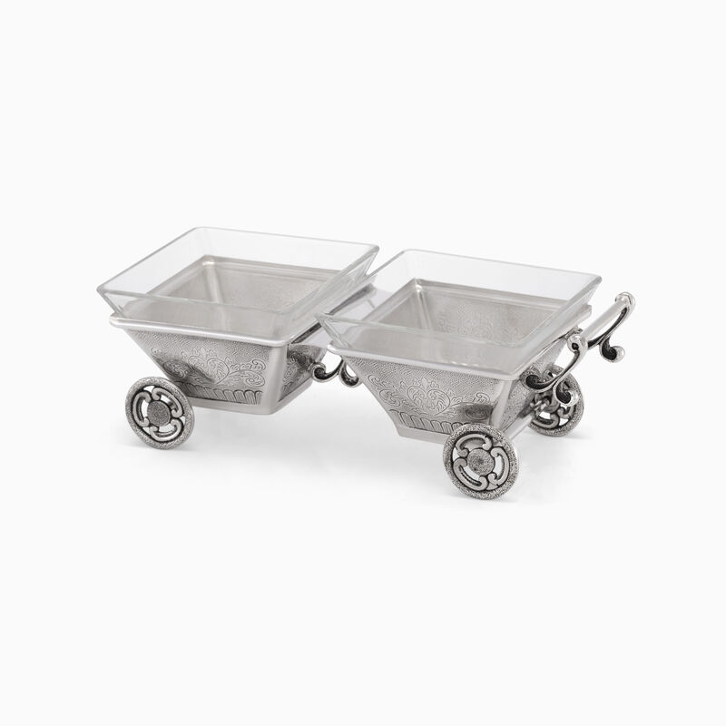 Double Wheeldraw Salt Holder 