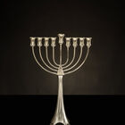 Lior Hammered Menorah Sterling Silver Lior Hammered Menorah Sterling Silver