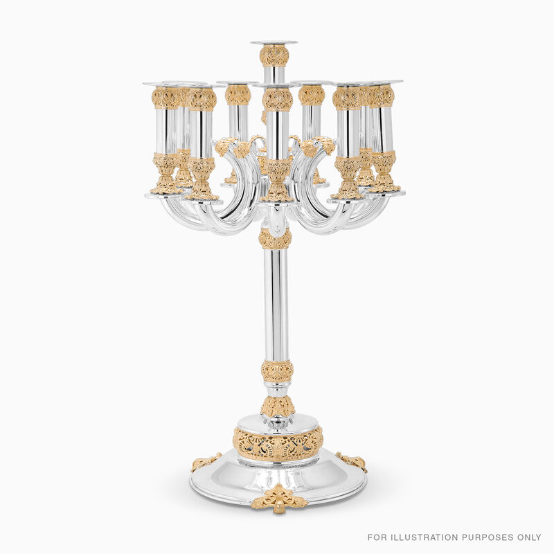 MALCHUT 11 ARMS CANDELABRA 