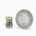 NOTZE CUP + PLATE SET PLATED NOTZE CUP + PLATE SET PLATED