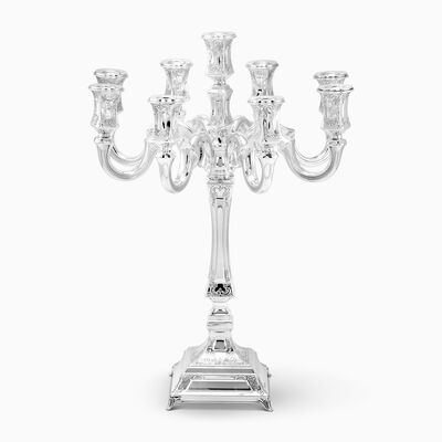 SOCRATES DECORATED CANDELABRA 9 BRANCHES STERLING 