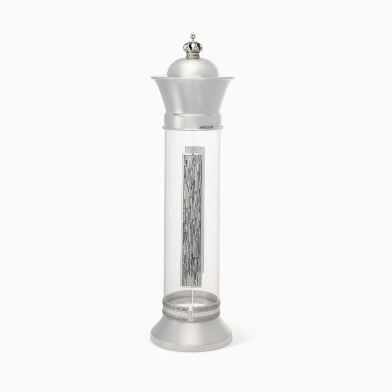 Shoshan Striped Meguilah (28-32) Silver-Plated