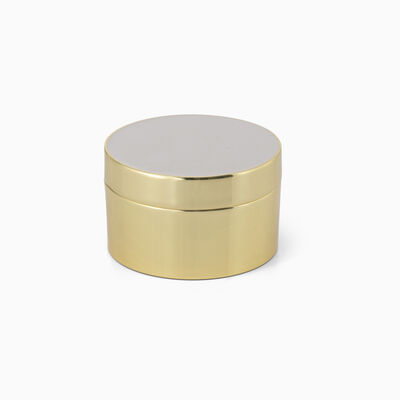 Pink and Gold Enamel Round Box 