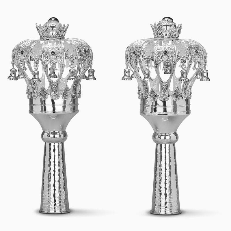 Rimonim Neoclassic Design Sterling Silver