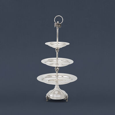 Eshkol Anavim Candy Dish Large Sterling Silver 