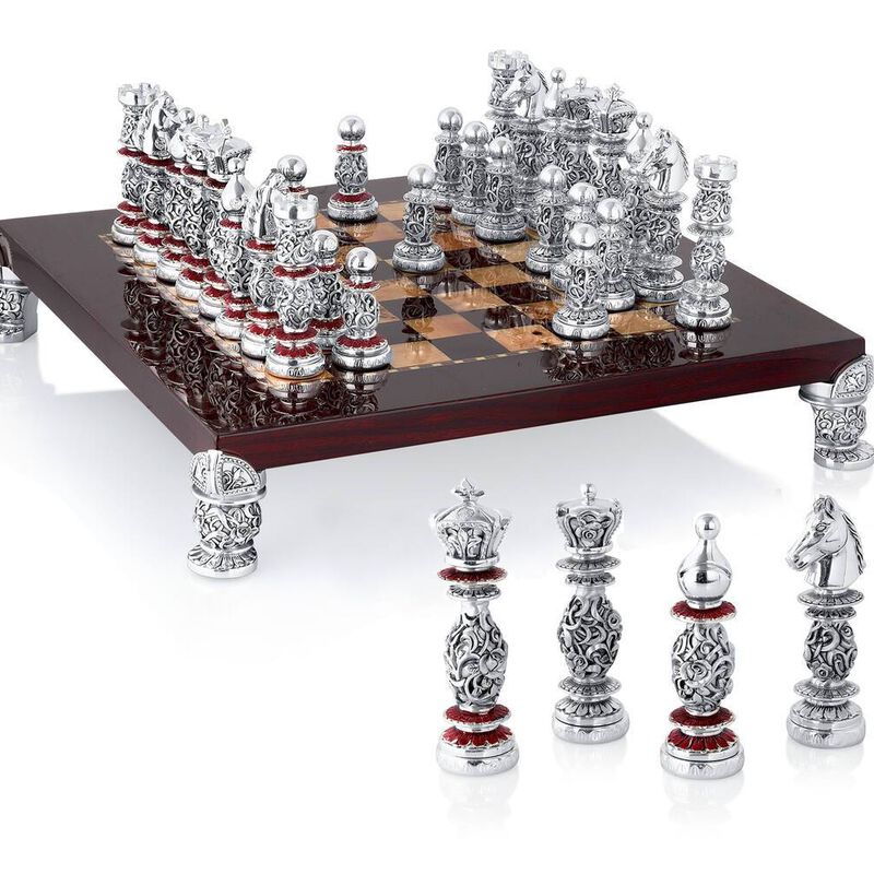 CHESS SET R&W S.P 43X43