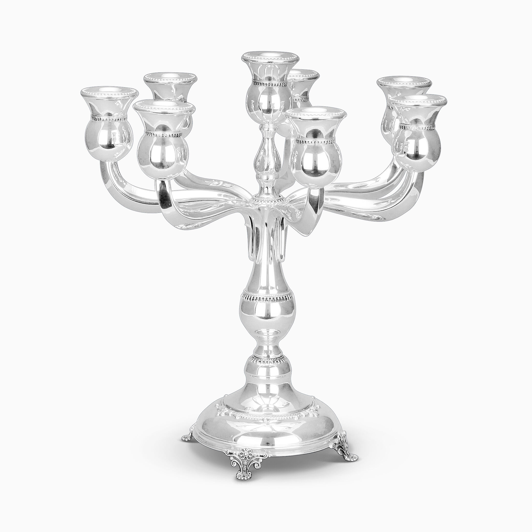FILIGREE SMOOTH CANDELABRA 8 B Hazorfim