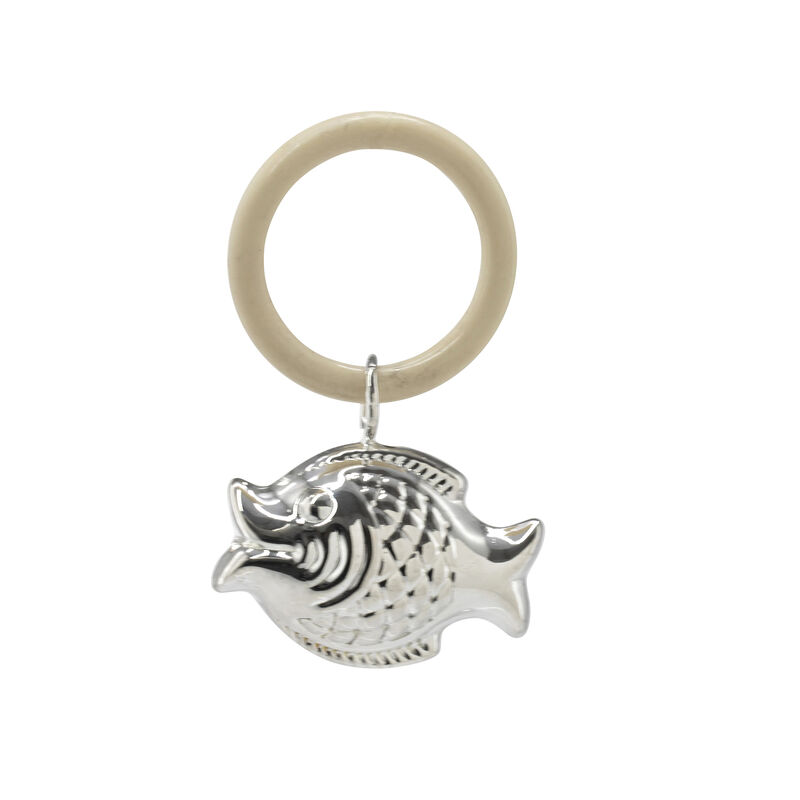 Fish Stroller Decoration Silver-Plated 