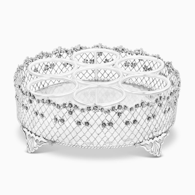 Shkediya 7 Bottle Holder Sterling Silver