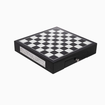 Small Chess Board Silver Retro Small Silver Plated