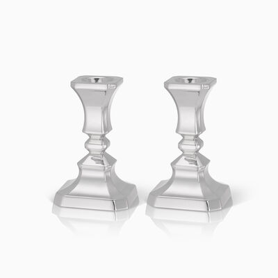 NEORA SMOOTH SILVER CANDLESTIC 