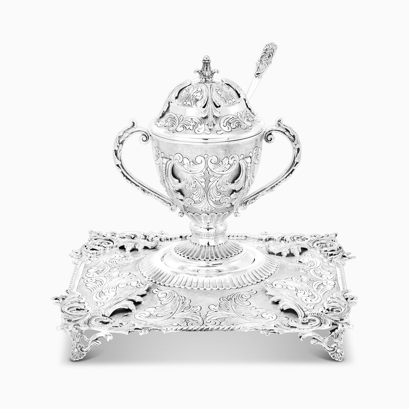 Cordelia Gloria Honey Dish With Plate