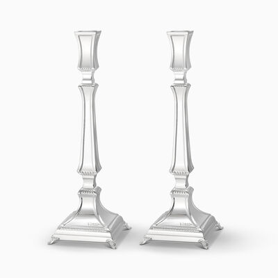 Laguna Candlesticks Smooth Silver Plated 