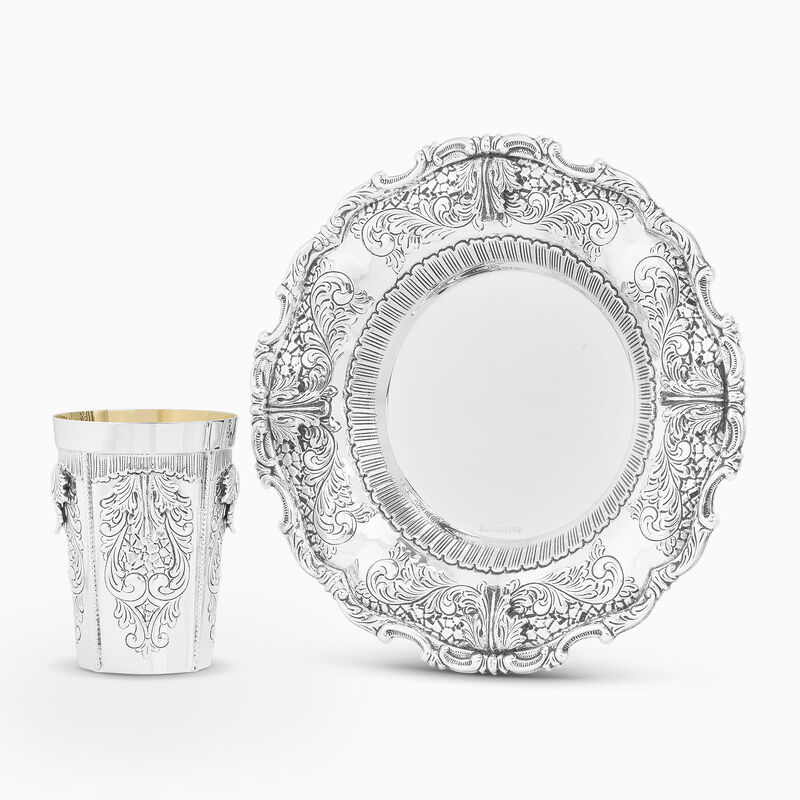 Gona Chosson Kiddush Set Medium Sterling Silver