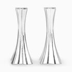 Bolero Candlesticks Hammered Sterling Silver Mini 
