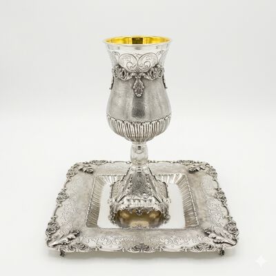 ELYIAHU CUP &PLATE SET 