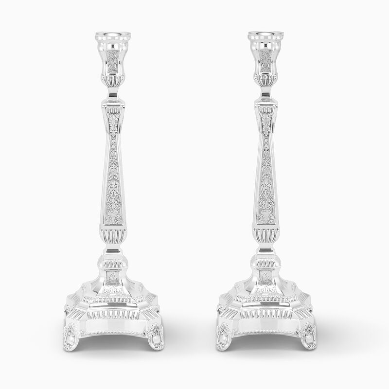 Ancona Medium Candlesticks Sterling Silver 