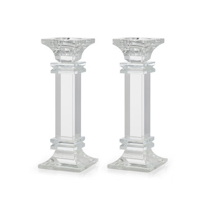 CRYSTAL CANDELSTICKS 19.5CM 