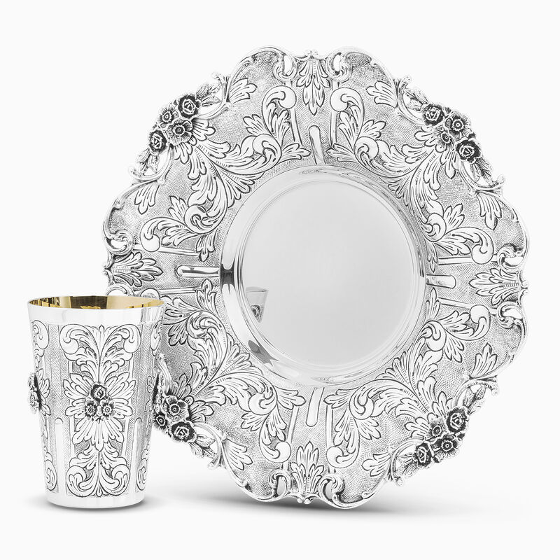 Florence Chosson Kiddush Set Large Sterling Silver