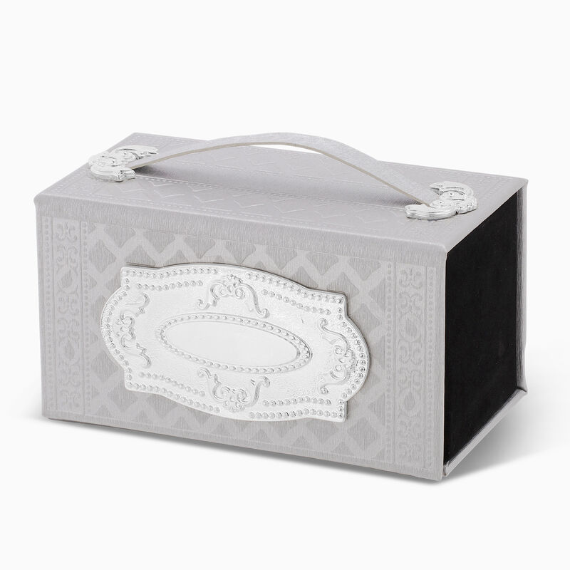 SILVER LEATHER ETHROG BOX 