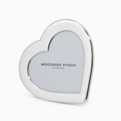 HEART SHAPE PHOTO FRAME PLATED 