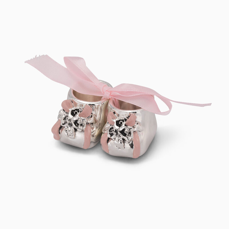 Pink Baby Shoes Silver-Plated