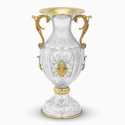 Muscat Retro Gold Vase Medium Sterling Silver 